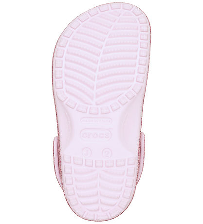 Crocs Sandaler - Chunky Glitter Clog T - Pink Milk