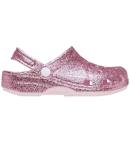 Crocs Sandaler - Chunky Glitter Clog K - Pink Milk