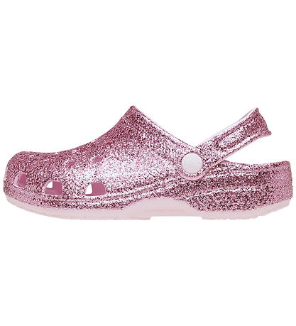 Crocs Sandaler - Chunky Glitter Clog K - Pink Milk