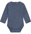 Fixoni Bodysuit l/s - Rib - Vintage Indigo Melange