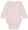 Fixoni Wrap Bodysuit l/s - Rib - Bleached Mauve