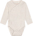 Fixoni Wrap Bodysuit l/s - Rib - Pure Cashmere