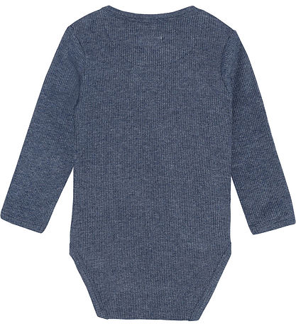 Fixoni Slå-om Body l/æ - Rib - Vintage Indigo Melange
