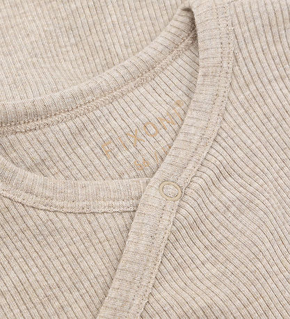 Fixoni Slå-om Body l/æ - Rib - Pure Cashmere Melange