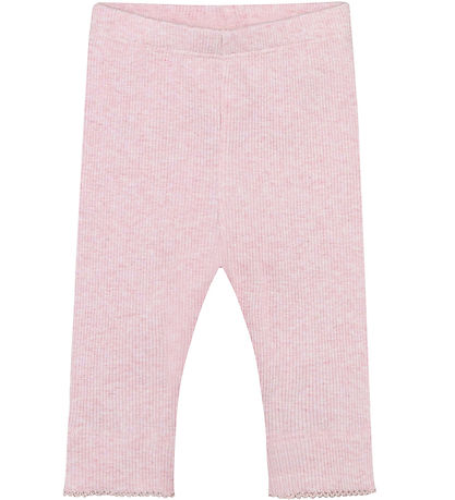 Fixoni Leggings - Rib - Bleached Mauve Melange