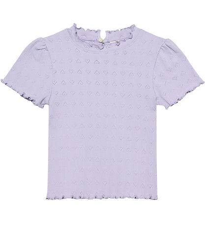 En Fant T-shirt - Pointelle - Purple Heather