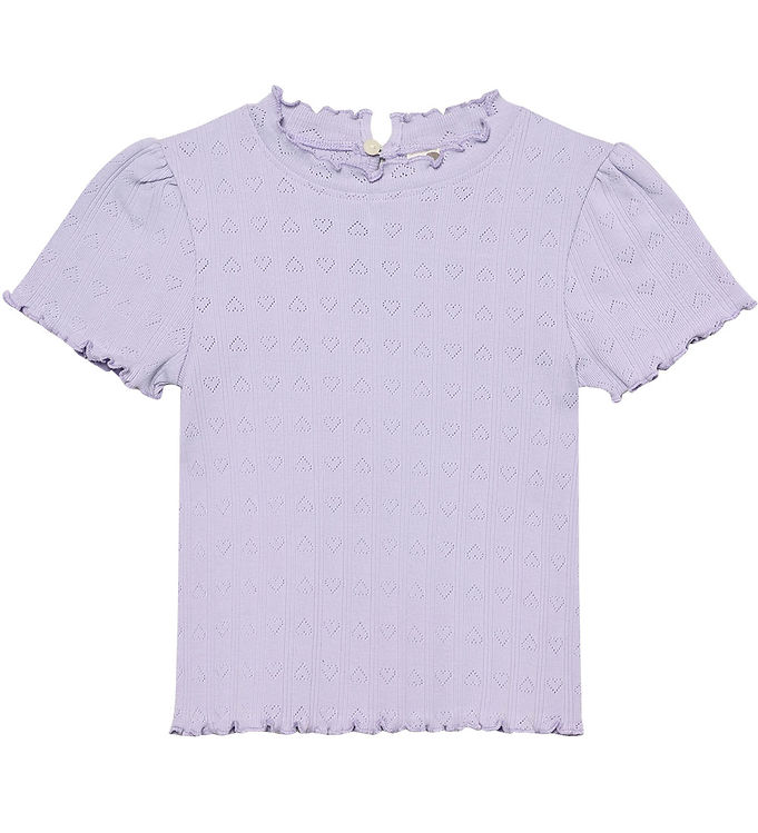 En Fant T-shirt - Pointelle - Purple Heather