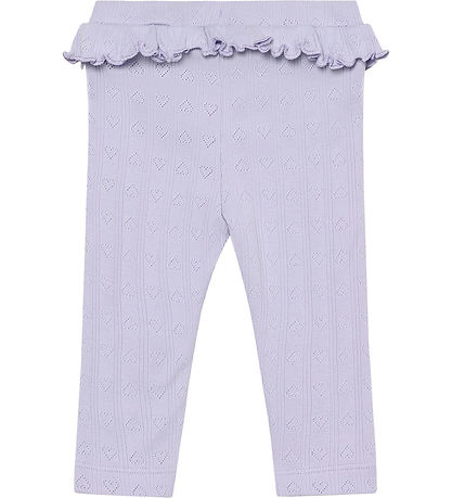 En Fant Leggings - Pointelle - Purple Heather