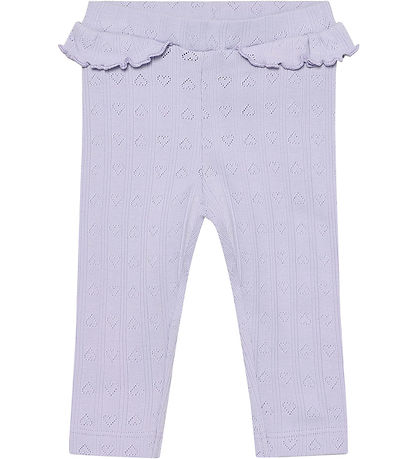 En Fant Leggings - Pointelle - Purple Heather