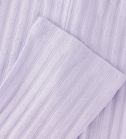 En Fant Leggings - Pointelle - Purple Heather