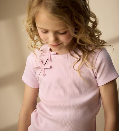 Creamie T-shirt - Rib - Rose Pink