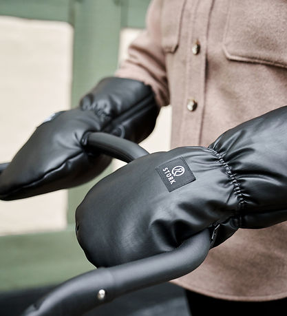 STORK Barnevognshandsker - Sort