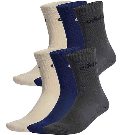 adidas Performens Strømper - 6-pak - C Lin Crew - Wonalu/Dkblue/