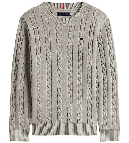 Tommy Hilfiger Blouse - Knitted - Cable - Mid Grey HeatherGrey