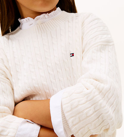 Tommy Hilfiger Bluse - Strik - Ivory Silk