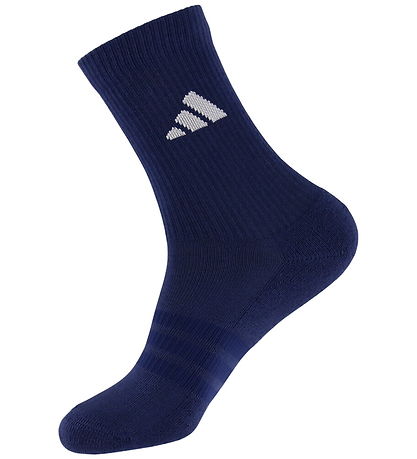 adidas Performance Strømper - 3-pak - Crew - Dkblue/White/Globlu