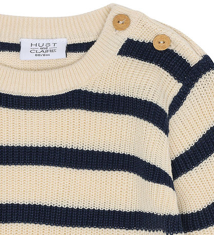 Hust and Claire Blouse - Knitted - HCPos - Bamboo - Blues