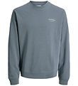 Jack & Jones Sweatshirt - JjearChive - Graphic - Blue Mirage
