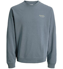 Jack & Jones Sweatshirt - JjearChive - Graphic - Blue Mirage
