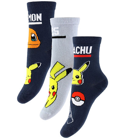 Name It Strømper - 3-pak - NmmSantiago - Pokemon - Navy Blazer