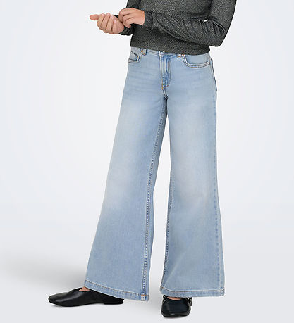 Kids Only Jeans - KogCalifornia - Wide Flared - Light Blue Denim