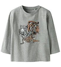 Name It Bluse - NmmThornton - Grey Melange