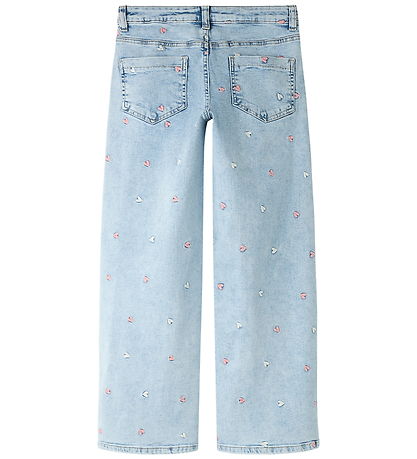 Name It Jeans - Noos - NkfRose - Lgt. Blue Bleached Denim/ Heart