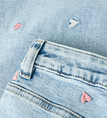 Name It Jeans - Noos - NkfRose - Lgt. Blue Bleached Denim/ Heart