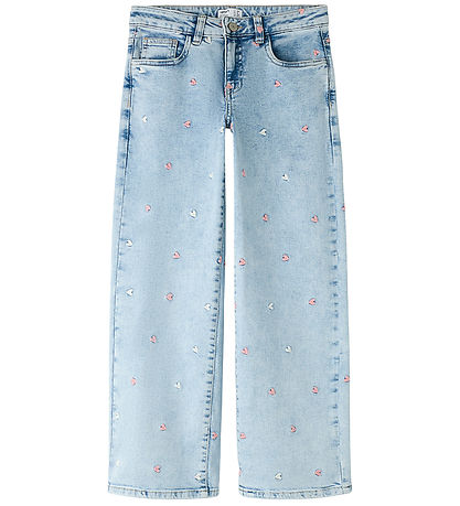 Name It Jeans - Noos - NkfRose - Lgt. Blue Bleached Denim/ Heart