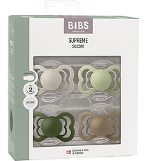 BIBS Supreme Sutter - Str. 2 - 4-pak - Symmetrisk - Sand/ Sage/