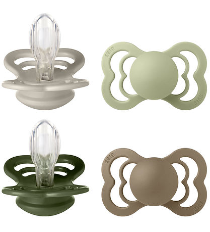 BIBS Supreme Sutter - Str. 2 - 4-pak - Symmetrisk - Sand/ Sage/