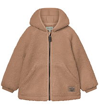 Mini A Ture Fleecejakke - Teddy - MatLiff - Cinnamon Swirl