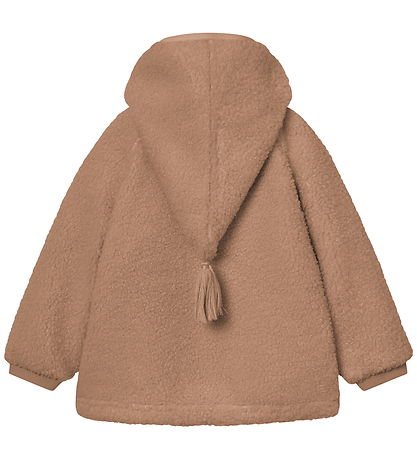 Mini A Ture Fleecejakke - Teddy - MatLiff - Cinnamon Swirl