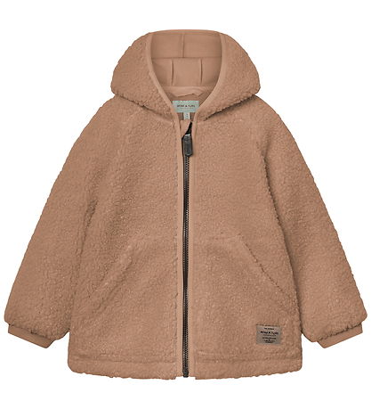 Mini A Ture Fleecejakke - Teddy - MatLiff - Cinnamon Swirl