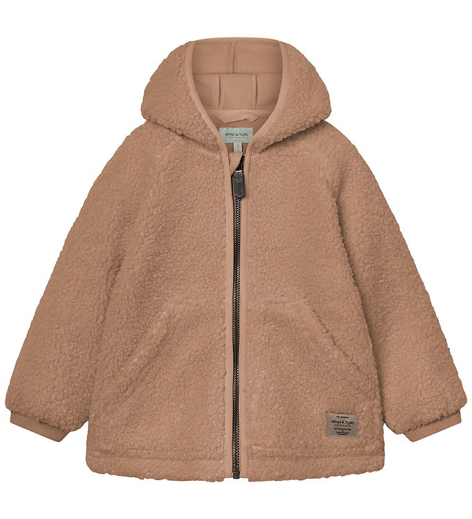 Mini A Ture Fleecejakke - Teddy - MatLiff - Cinnamon Swirl