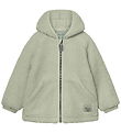 Mini A Ture Fleecejakke - Teddy - MatLiff - Dessert Sage