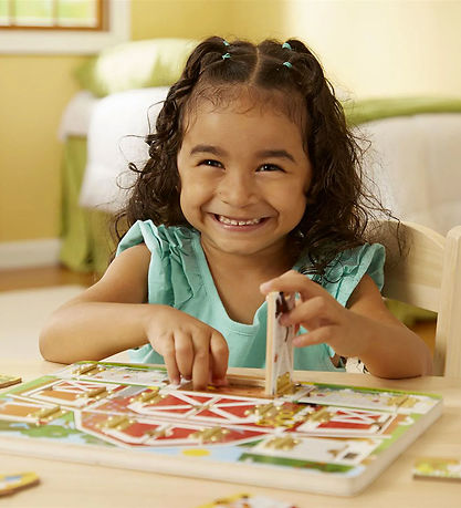 Melissa & Doug Legetøj - Wooden Magnetic Activity Board - Farm H