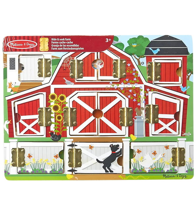 Melissa & Doug Legetøj - Træ - Magnetic Hide & Seek Farm