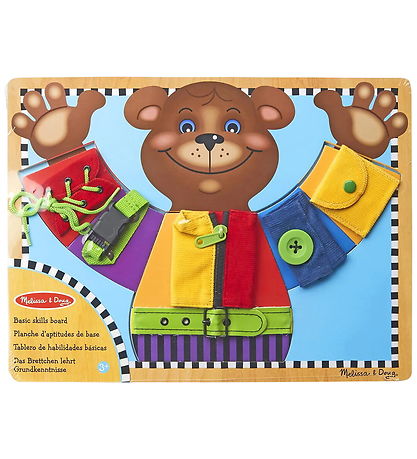 Melissa & Doug Legetøj - Wooden Puzzle Board Basic Skills