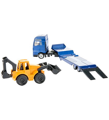 Siku Lastbil - MAN Truck m. Backhoe Loader - 1:87 - 1761