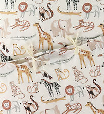 Nørgaard Madsen Sengetøj - Baby - Hvid m. Zoo Dyr