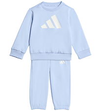 adidas Performance Sweatsæt - I BL FL JOG 240 - GLOBLU/WHITE/WHI