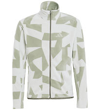 adidas Performance Fleece - K MT AOP FL JKT - HALGRN/TENGRN