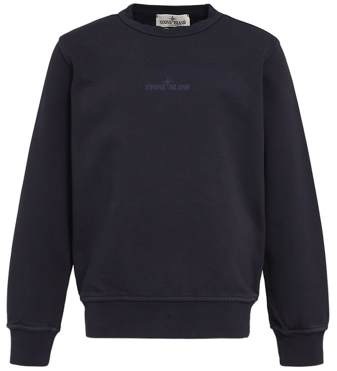 Stone Island Sweatshirt - Navy Blue m. Print