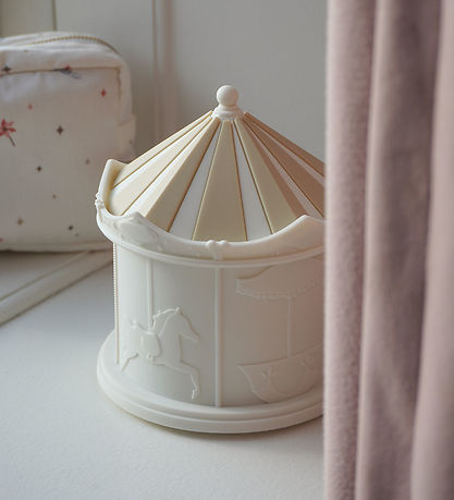 Cam Cam Natlampe - 13x15 cm - Karrusel - Råhvid