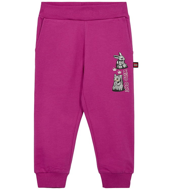 LEGO® Duplo Sweatpants - LWPani 700 - Pink m. Dyr
