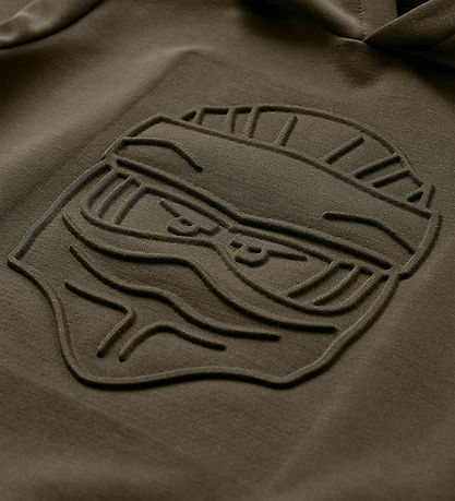 LEGO® Ninjago Hættetrøje - LWSaku 702 - Armygrøn m. Ninja