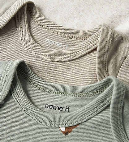 Name It Body l/æ - Noos - NbmBody - 3-pak - Shadow/W/Aluminum