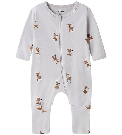 Name It Natdragt - Noos - NbfNightsuit - 2-pak - Lilac Marble/W/