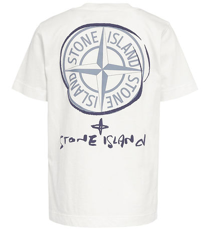 Stone Island T-shirt - Hvid m. Print